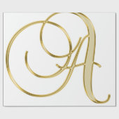 Alphabet-Buchstabe Initial Hintergrund Geschenkpapier (Flach)