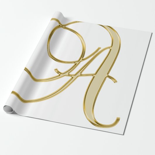 Alphabet-Buchstabe Initial Hintergrund Geschenkpapier (Ungerollt)