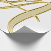 Alphabet-Buchstabe Initial Hintergrund Geschenkpapier (Ecke)