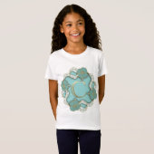 Alphabet-Buchstabe Initial T-Shirt (Vorne ganz)