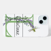 Alphabet Buchstabe L, Aquarelllavender Dragonfly Case-Mate iPhone Hülle (Rückseite (Horizontal))