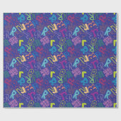 Alphabet Buchstabe R Geschenkpapier - Blau (Flach)