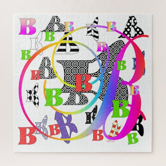 Alphabet Buchstaben B+B Puzzle (Vertikal)