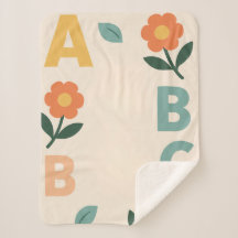 Alphabet-Buchstaben Baby-KI-Kunst 