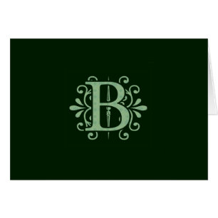 Alphabet-Buchstaben - Buchstabe B - grün