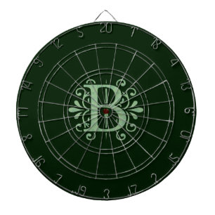 Alphabet-Buchstaben - Buchstabe B - grün Dartscheibe
