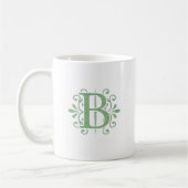 Alphabet-Buchstaben - Buchstabe B - weiß Kaffeetasse (Links)