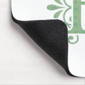 Alphabet-Buchstaben - Buchstabe B - weiß Mousepad (Ecke)