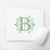 Alphabet-Buchstaben - Buchstabe B - weiß Mousepad (Mit Mouse)