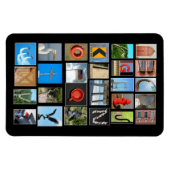 Alphabet-Buchstaben mit Bildern Magnet (Horizontal)