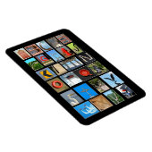 Alphabet-Buchstaben mit Bildern Magnet (Rechte Seite)