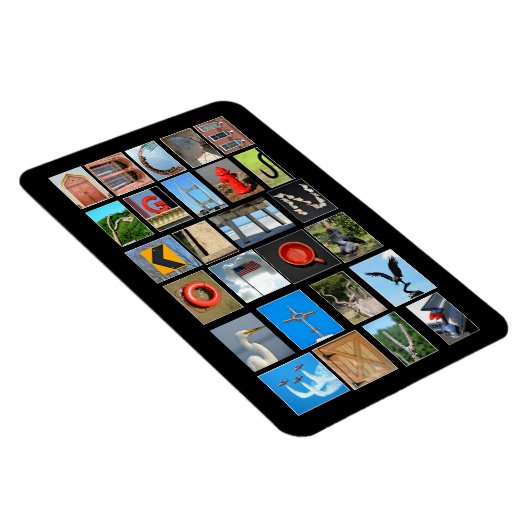 Alphabet-Buchstaben mit Bildern Magnet (Rechte Seite)