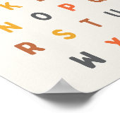 Alphabet. Buchstaben. Poster & Prints (Ecke)