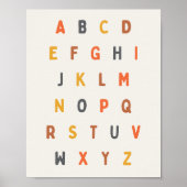 Alphabet. Buchstaben. Poster & Prints (Vorne)