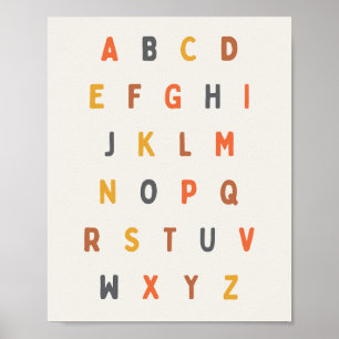 Alphabet. Buchstaben. Poster & Prints