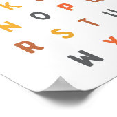 Alphabet. Buchstaben. Poster & Prints (Ecke)