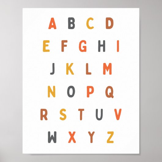 Alphabet. Buchstaben. Poster & Prints (Vorne)