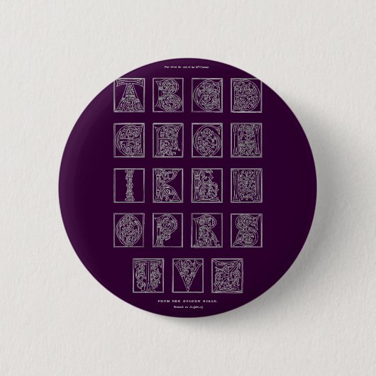 Alphabet Button (Vorderseite)