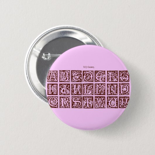 Alphabet Button (Vorne & Hinten)