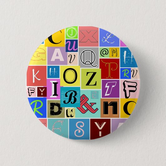 Alphabet Button (Vorderseite)