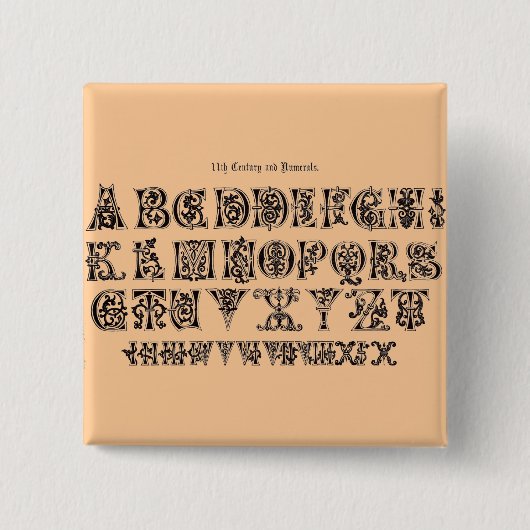 Alphabet Button (Vorderseite)