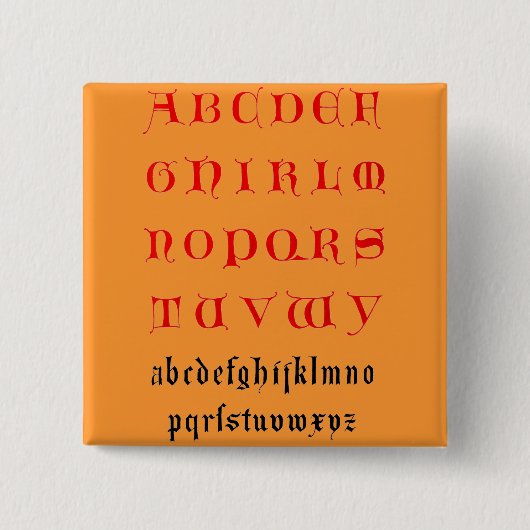 Alphabet Button (Vorderseite)