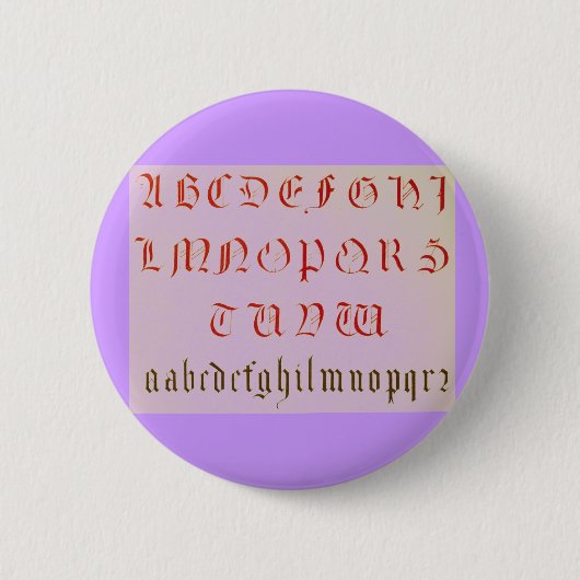 Alphabet Button (Vorderseite)