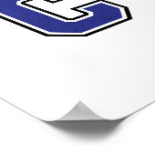 Alphabet C in Blue Color Poster (Ecke)