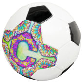 Alphabet C mandala Fußball (Dreiviertel)