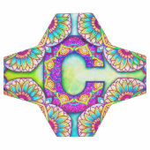 Alphabet C mandala Fußball (Flach)