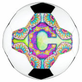 Alphabet C mandala Fußball (Vorderseite)