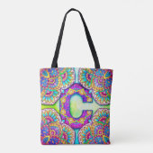 Alphabet C mandala Tasche (Rückseite)