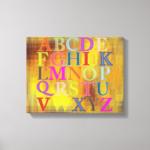 Alphabet Canvas Print Leinwanddruck