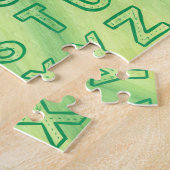 Alphabet Chart Upper Case Letters Puzzle Green (Seite)