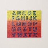 Alphabet Chart Upper Case Letters Sunset Puzzles (Horizontal)