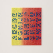 Alphabet Chart Upper Case Letters Sunset Puzzles (Vertikal)