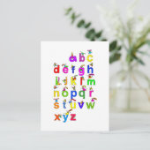 Alphabet Children Postkarte (Stehend Vorderseite)