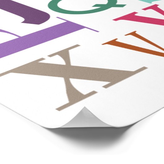 Alphabet Chowder Poster (Ecke)