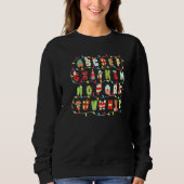 Alphabet Christmas Lights ABC Alphabet Christmas Sweatshirt (Vorderseite)
