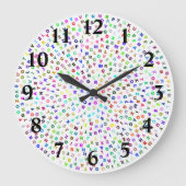 Alphabet Circle Große Wanduhr (Vorderseite)