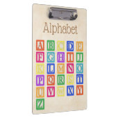 Alphabet Clipboard Klemmbrett (Rechts)