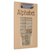 Alphabet Clipboard Klemmbrett (Rechts)
