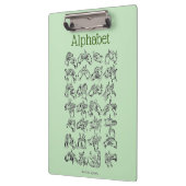 Alphabet Clipboard Klemmbrett (Links)