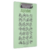 Alphabet Clipboard Klemmbrett (Rechts)