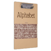 Alphabet Clipboard Klemmbrett (Rechts)
