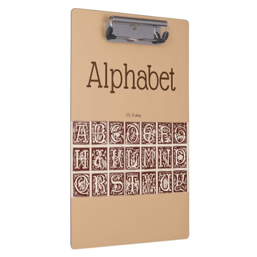 Alphabet Clipboard Klemmbrett (Rechts)