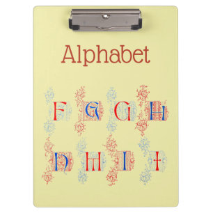 Alphabet Clipboard Klemmbrett