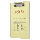 Alphabet Clipboard Klemmbrett (Links)