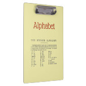 Alphabet Clipboard Klemmbrett (Rechts)