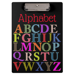 Alphabet Clipboard Klemmbrett